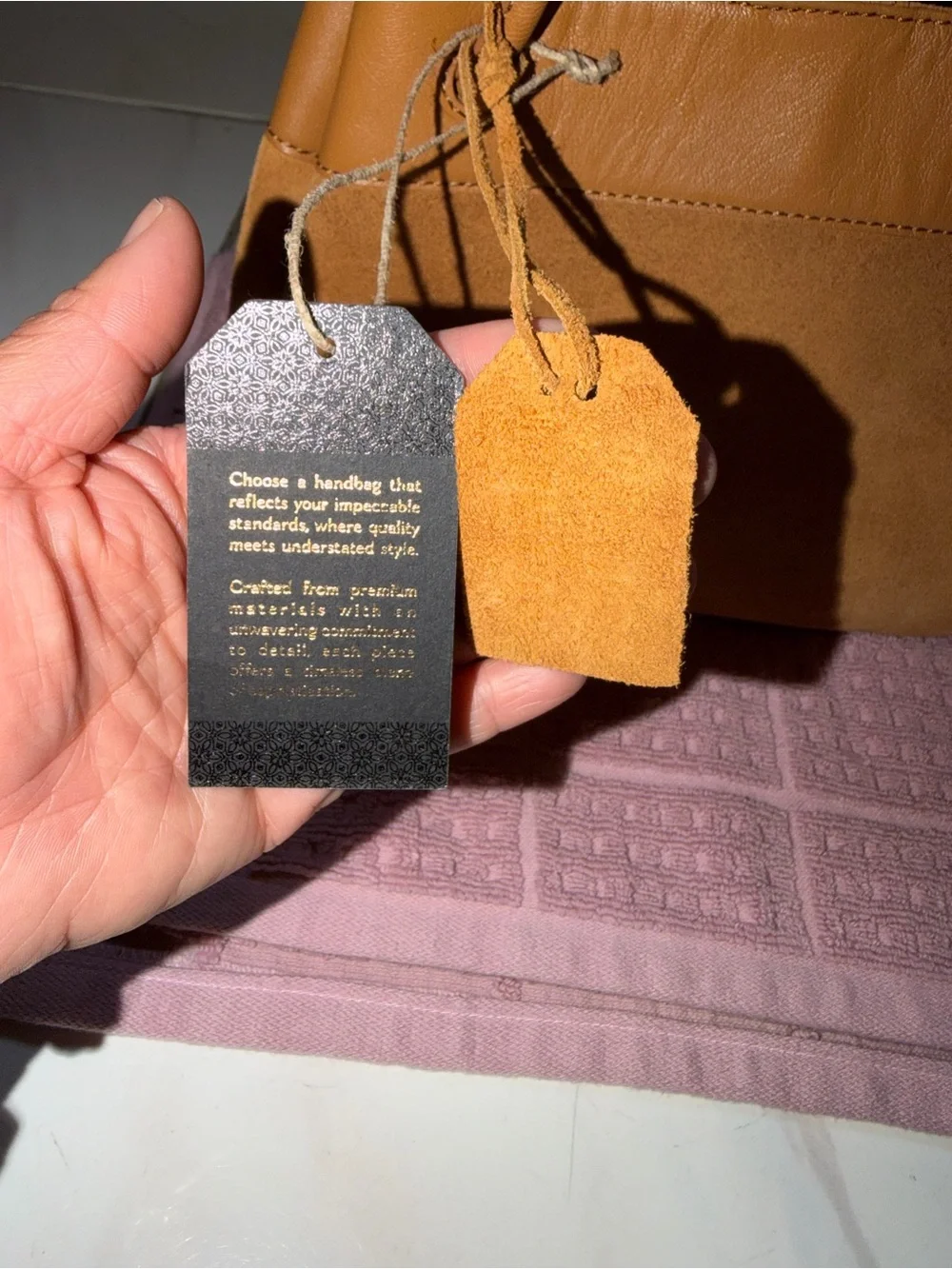 Genuine Suede Shoulder Bag – New with Tags - Picture 10 of 11